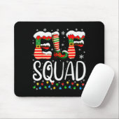 Elf Family Christmas Matching Pajamas Xmas Elf Squ Mousepad (Mit Mouse)