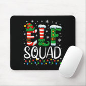Elf Family Christmas Matching Pajamas Xmas Elf Squ Mousepad (Mit Mouse)