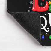 Elf Family Christmas Matching Pajamas Xmas Elf Squ Mousepad (Ecke)