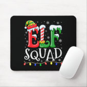 Elf Family Christmas Matching Pajamas Xmas Elf Squ Mousepad (Mit Mouse)