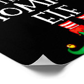 Elf Family Christmas Mommy Mom Mother Mama Elf Swe Poster (Ecke)