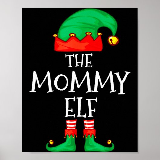Elf Family Christmas Mommy Mom Mother Mama Elf Swe Poster (Vorne)