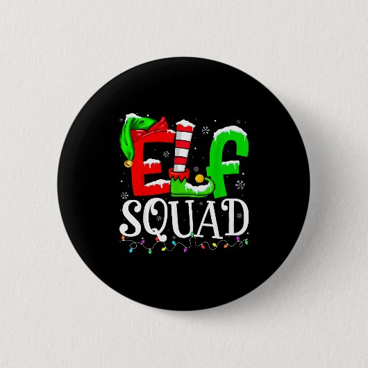 Elf Family Christmas Shirts Matching Pajamas Xmas Button (Vorderseite)