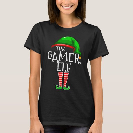 Elf Family Matching Group Weihnachtsgeschenk Video T-Shirt (Vorderseite)