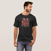 Elf Family Xmas Christmas Matching Pajamas Elf Squ T-Shirt (Vorne ganz)