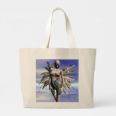 Elf Fantasy Large Tote Bag Jumbo Stoffbeutel (Rückseite)