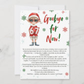 Elf Farewell Goodbye Letter Christmas 6 7 trend Einladung (Vorderseite)