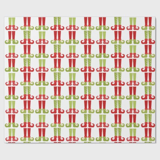 Elf feet geschenkpapier (Flach)