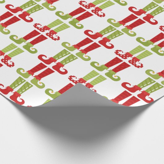 Elf feet geschenkpapier (Ecke)