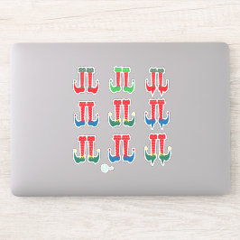 Elf Feet und Elf Heelses Weihnachtsplaner Stickers Aufkleber