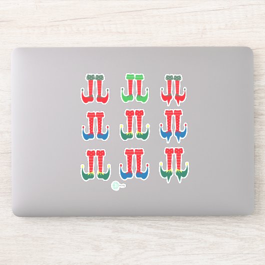 Elf Feet und Elf Heelses Weihnachtsplaner Stickers Aufkleber (Computer)