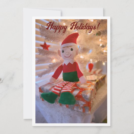 Elf Feiertagskarte (Vorderseite)