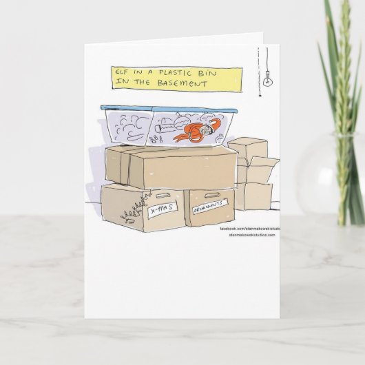 Elf Feiertagskarte (Vorderseite)