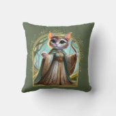Elf Feline Fantasy Adventure Kissen (Rückseite)