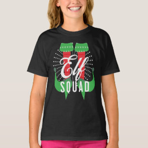Elf Fersen Squad Weihnachtsfeiertag T-Shirt
