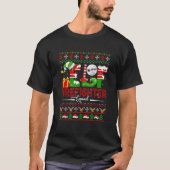 Elf Firefighter Squad Christmas Team Funny Parties T-Shirt (Vorderseite)