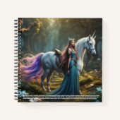 Elf Folklore Hardcover Notizblock (Vorderseite)