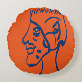 Elf Football Player Rundes Kissen