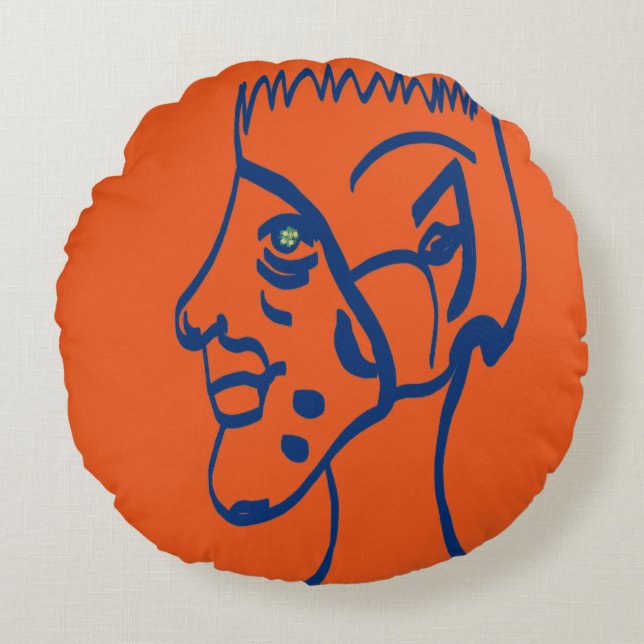 Elf Football Player Rundes Kissen (Vorderseite)