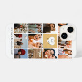 Elf Foto Collage Bester Freund Happy Geburtstag iPhone Hülle (Rückseite (Horizontal))