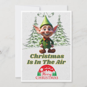 ELF Frohe Weihnachts-Grüße-Karte Feiertagskarte