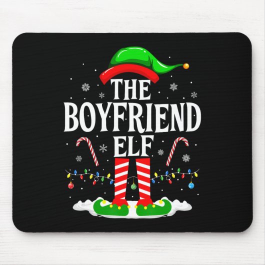 Elf Funny Xmas Elf Matching Family C Mousepad (Vorne)