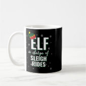 Elf für Sleigh Rides Holiday Christmas Ma Kaffeetasse (Links)