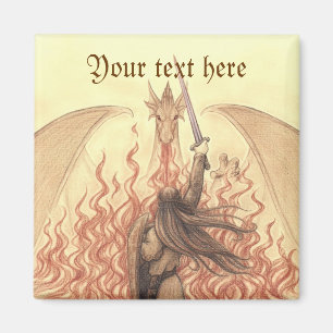 Elf gegen Drachen Magnet