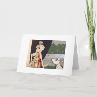 Elf-Geschenk-Gruß-Karte Feiertagskarte