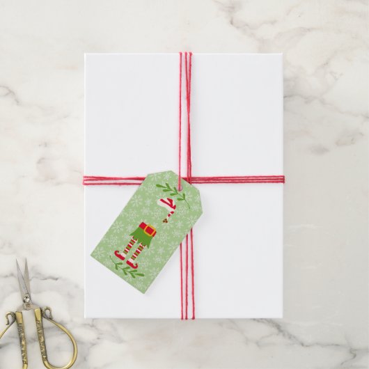 Elf Geschenkanhänger (Mit Garn)
