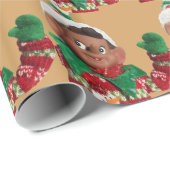 Elf Geschenkpapier (Rolleneckpunkt)