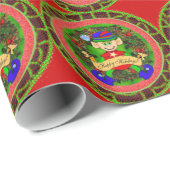 Elf Geschenkpapier (Rolleneckpunkt)