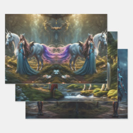 Elf Geschenkpapier Set