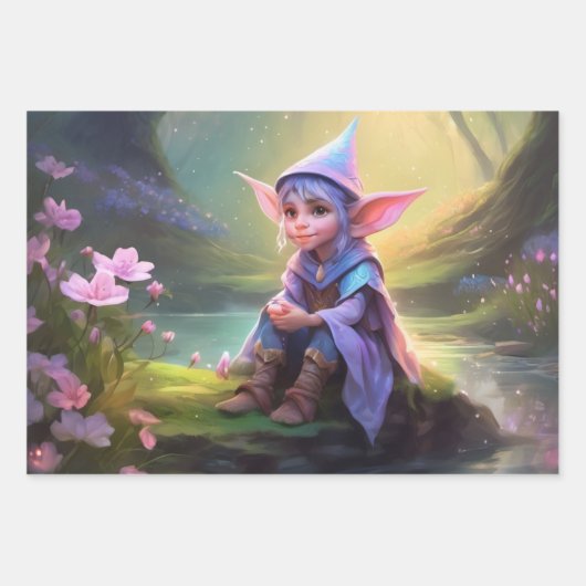 Elf Geschenkpapier Set (Vorderseite 2)