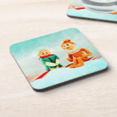 Elf Getränkeuntersetzer (Linke Seite)