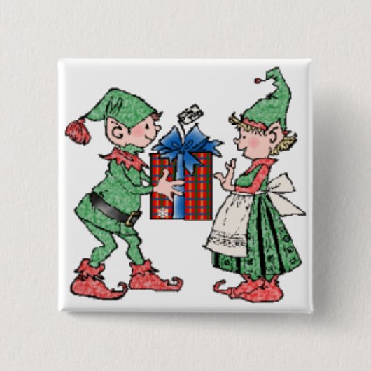 Elf Gift Button (Vorderseite)