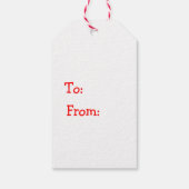 Elf Gift Tag Geschenkanhänger (Rückseite)