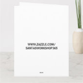 ELF GIRL BIRTHDAY CARD KARTE (Rückseite)