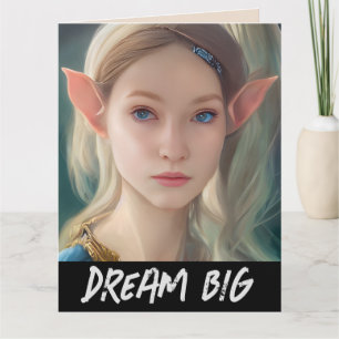 ELF GIRL FANTASY DREAM GROSSE GEBURTSTAGSKARTEN FÜ KARTE