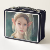 ELF GIRL METAL RETRO LUNCHBOXES METALL BROTDOSE (Vorderseite)