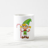 Elf Girl mit Candy Cane Kaffeetasse