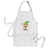 Elf Girl mit Candy Cane Schürze (Vorne)