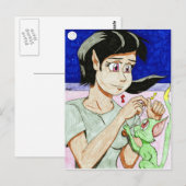 Elf Girl Postcard Postkarte (Vorne/Hinten)