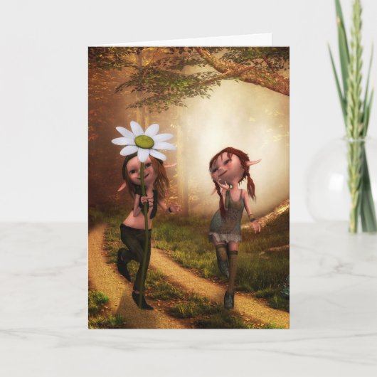 ELF GIRLS FREUNDSCHAFT BBF GREETCARDS KARTE (Vorderseite)