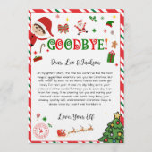 elf goodbye letter - elf return letter einladung (Vorderseite)