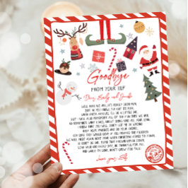 Elf Goodbye Letter Goodbye von Elf Weihnachten