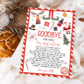 Elf Goodbye Letter Goodbye von Elf Weihnachten Einladung