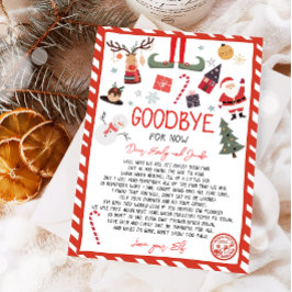 Elf Goodbye Letter Goodbye von Elf Weihnachten Einladung