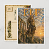 Elf, Gothic Fantasy Monster Postkarte (Vorne/Hinten)