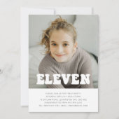 Elf - Groovy Foto zum Geburtstag Einladung (Vorderseite)